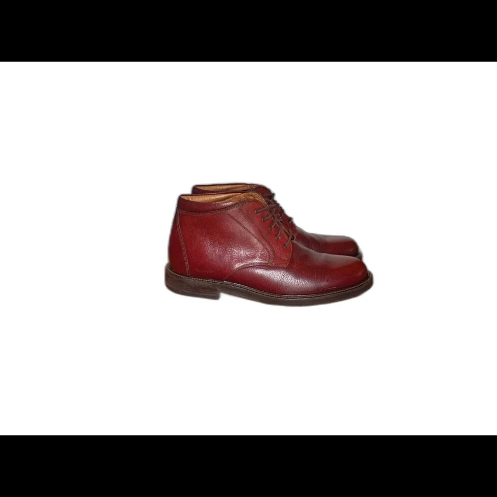 Johnston & Murphy Passport Burgundy Leather Chukka Boots Men's 11